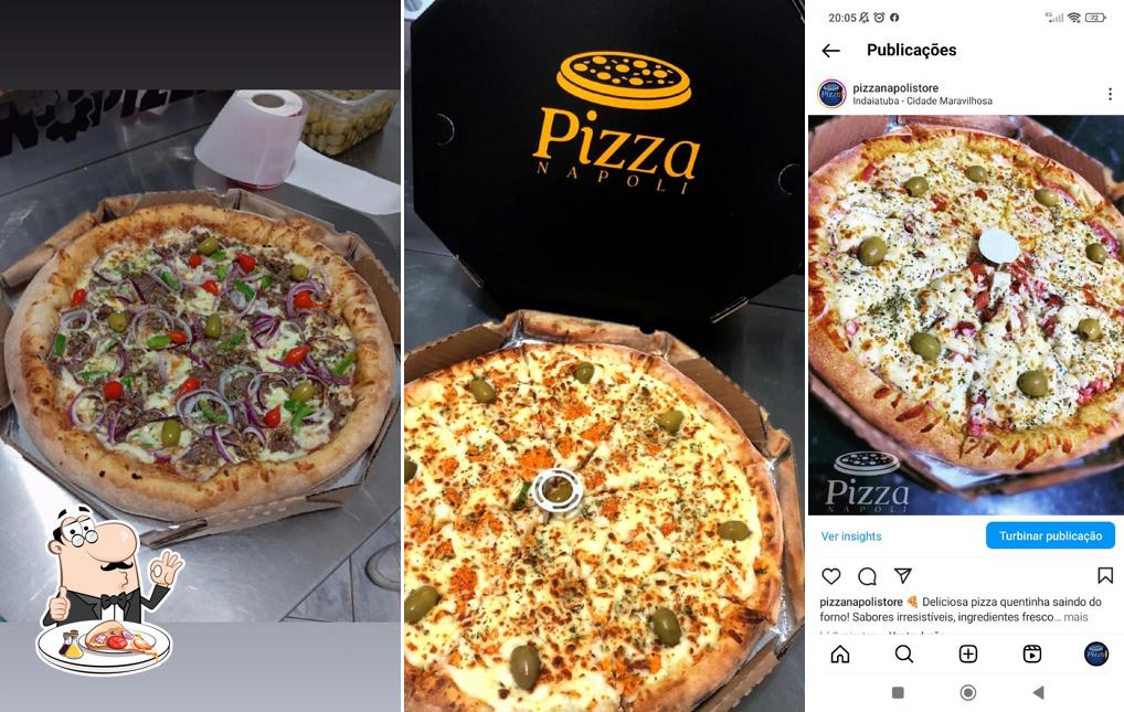 Peça diversos estilos de pizza