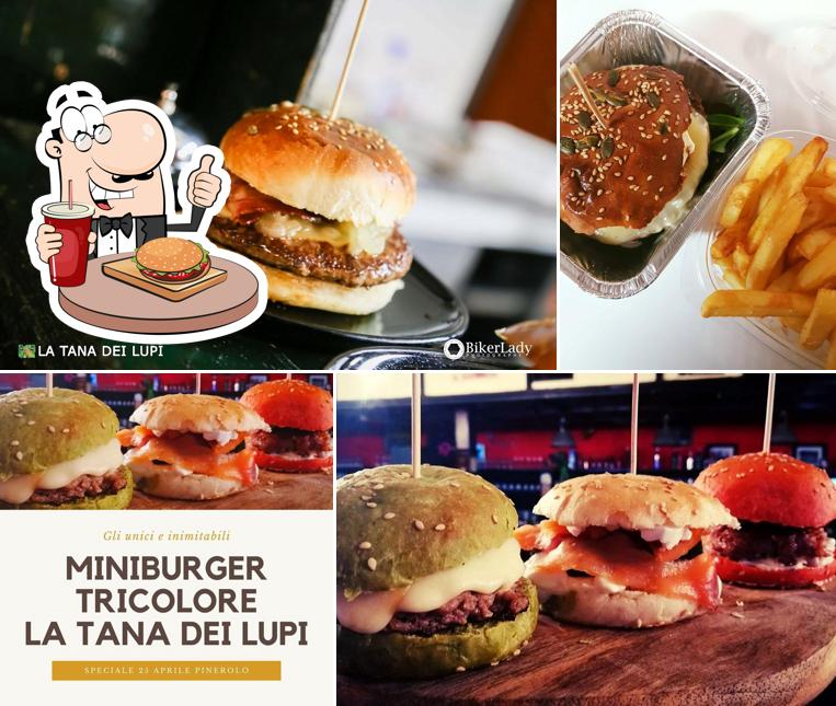 Ordina un hamburger a La Tana Dei Lupi