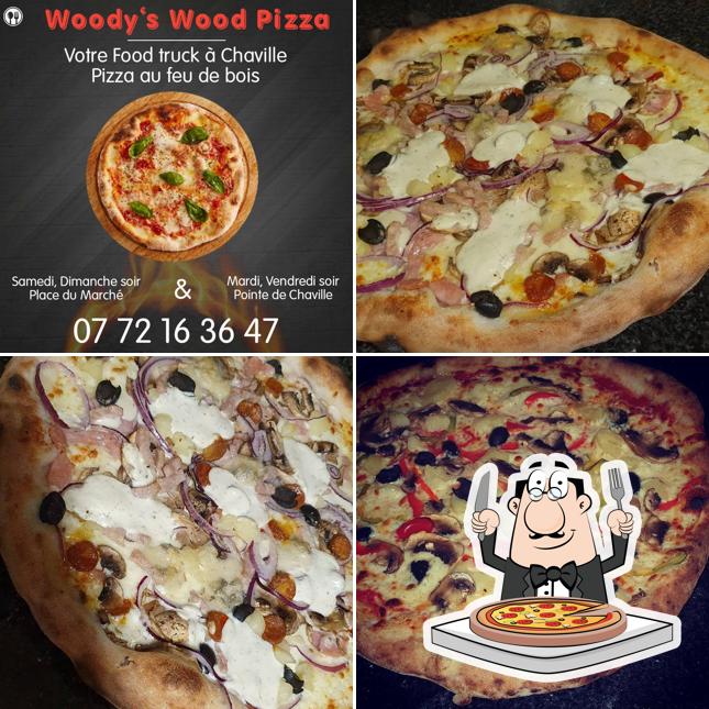 Choisissez des pizzas à Woody's Wood Pizza and Co