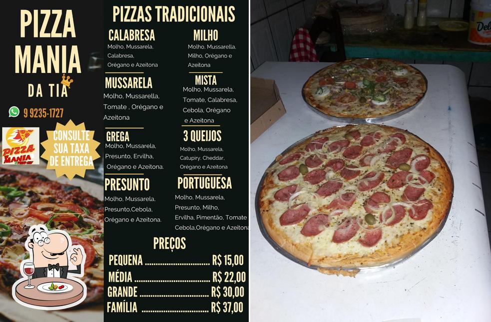 Platos en Pizza Mania da Tia