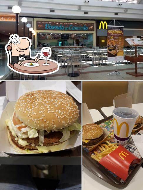 Observa las fotos que muestran comida y interior en McDonald's - Iguatemi Esplanada - Ala Norte