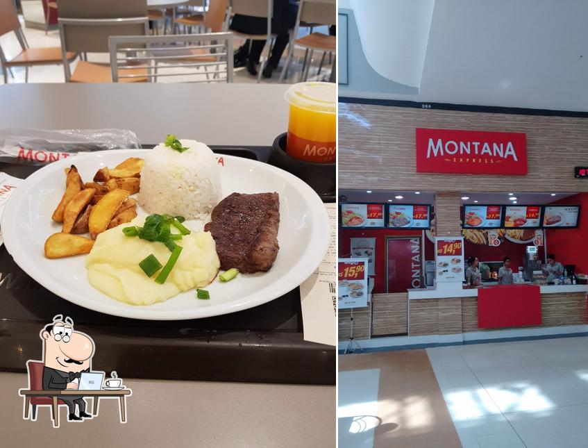 O interior do Montana Grill - Mogi Shopping