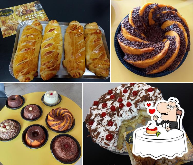 Padaria Empório do Pão serve uma gama de pratos doces