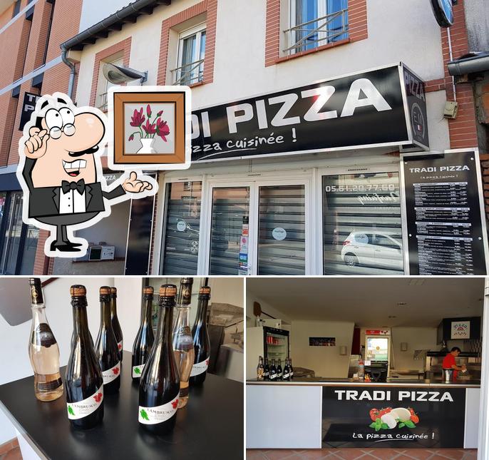 TRADI PIZZA se distingue par sa intérieur et de l'alcool