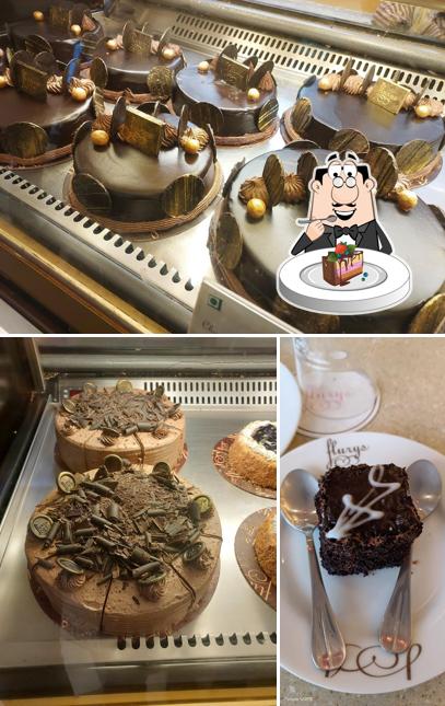 Chocolate cake at Flurys, Gurap