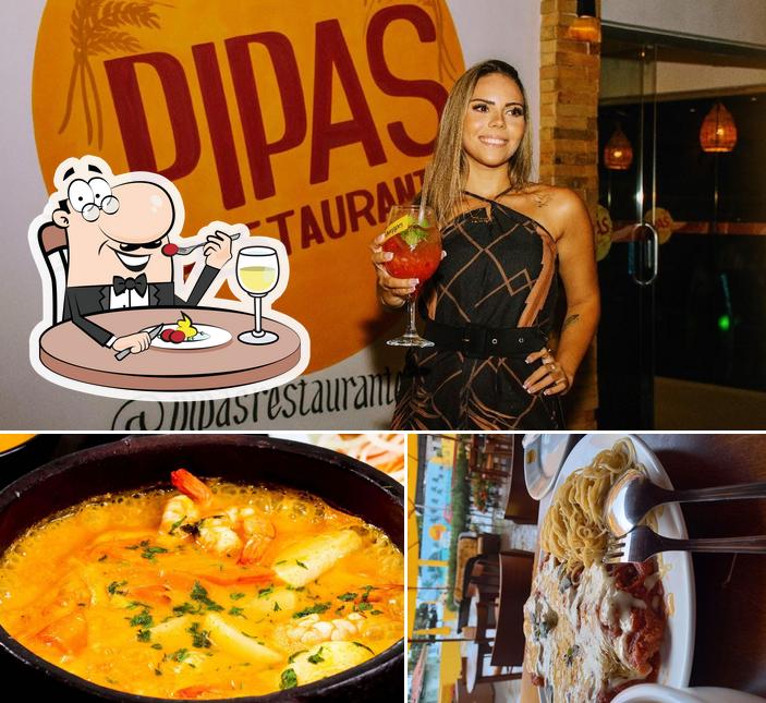 Esta é a foto ilustrando comida e álcool no Pipas restaurante