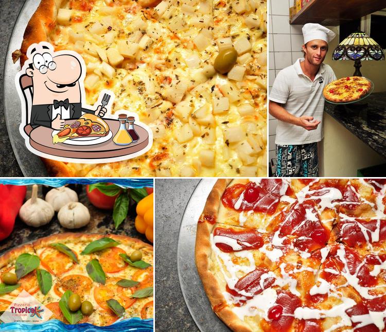 Experimente pizza no Pizzaria Tropical