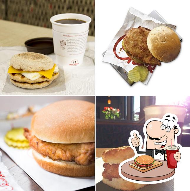 Try out a burger at Chick-fil-A