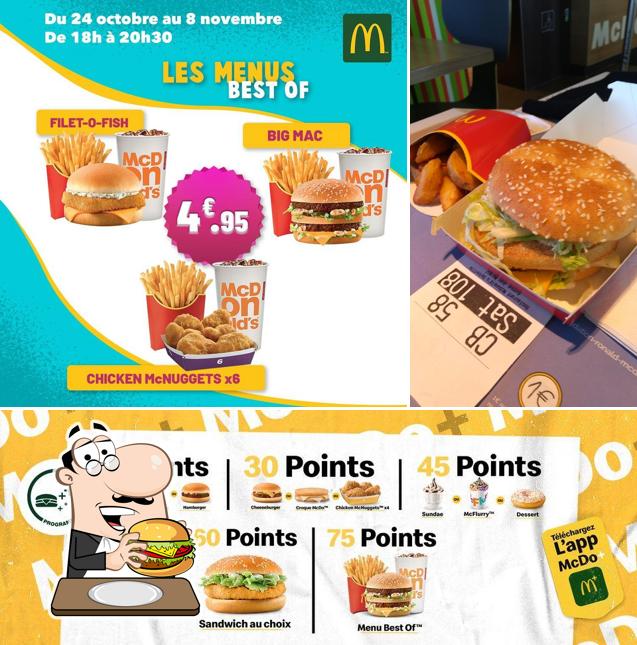 Commandez un hamburger à McDonald's