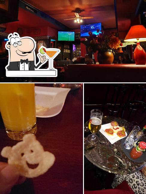 La immagine di bevanda e bancone da bar da Pub Lord Jim