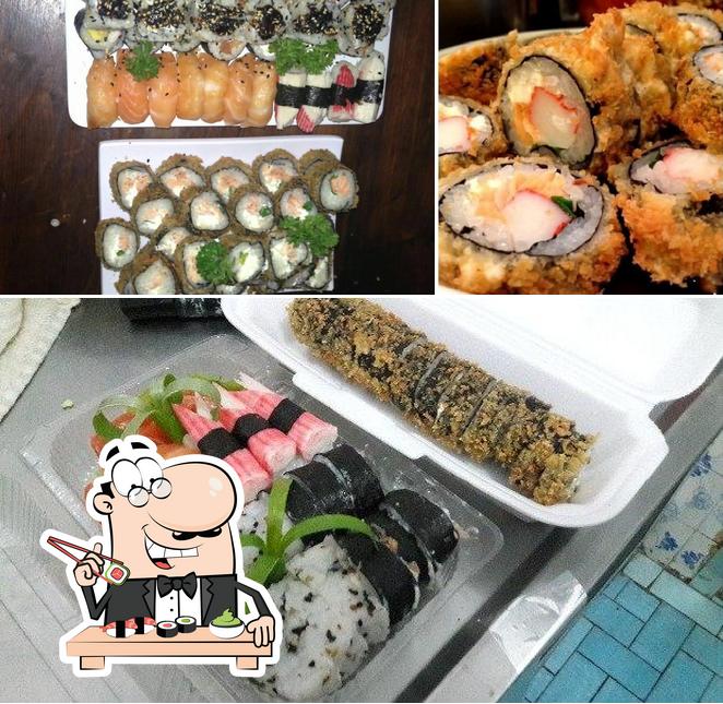 Experimente diferentes opções de sushi