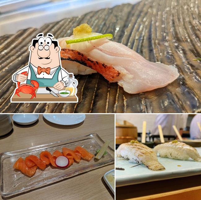 "Sushi Enya Little Tokyo" предлагает широкий ассортимент блюд из морепродуктов