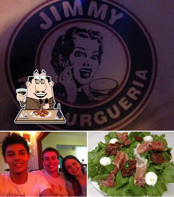 Escolha refeições de carne no Jimmy Hamburgueria