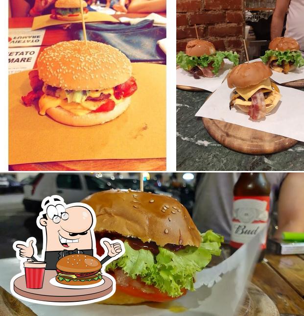 Prova un hamburger a La Briosceria Chips & Burgers & More