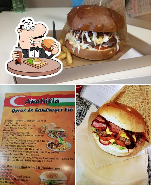 Try out a burger at Anatólia Gyros és Hamburger bár