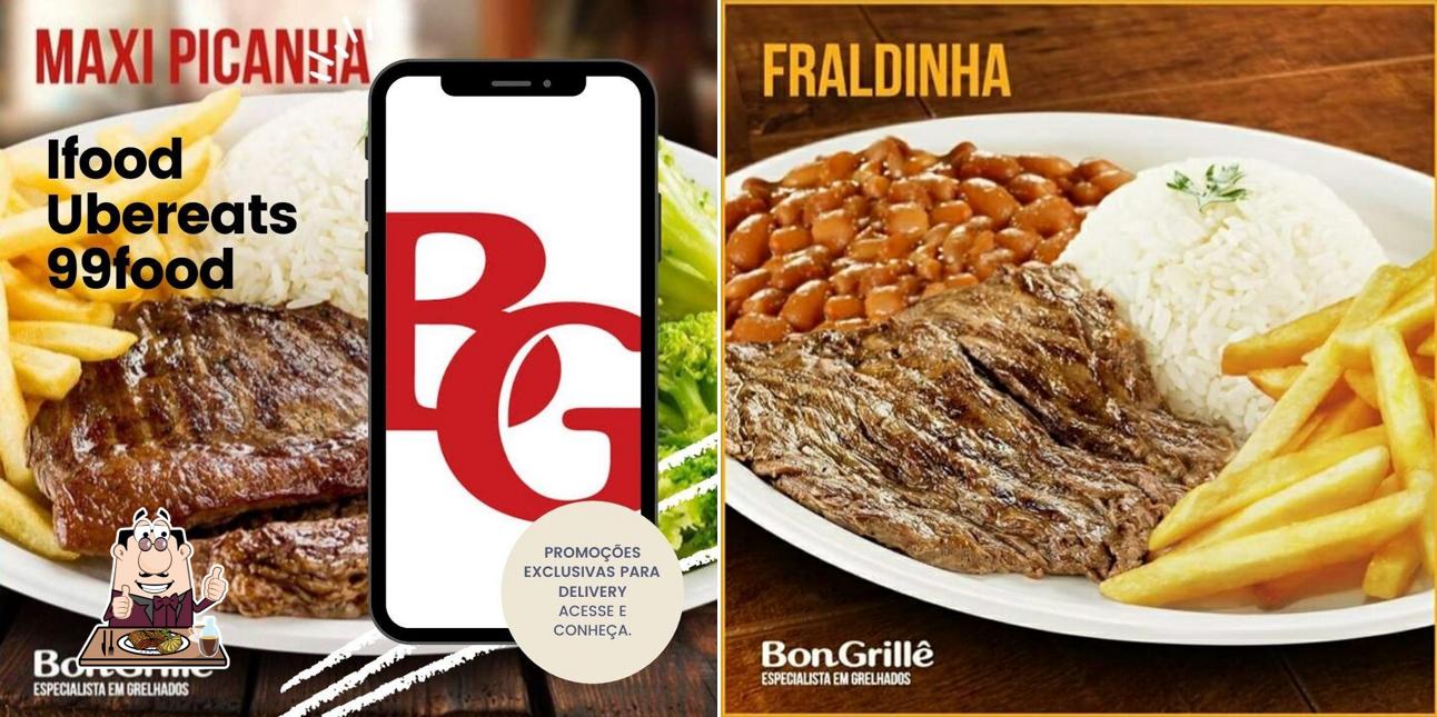 Há uma seleção de refeições para os amantes da carne