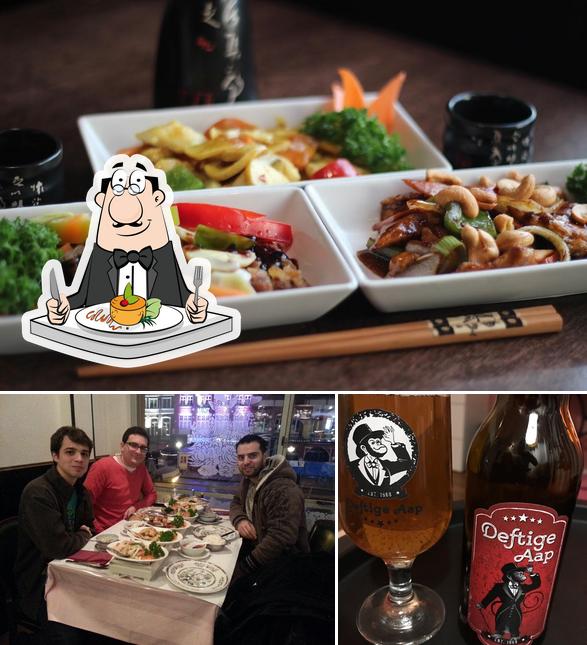 Take a look at the image displaying food and beer at Chinese Fine Food