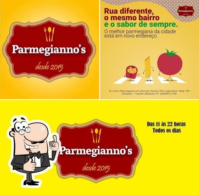 See this picture of Parmegianno's