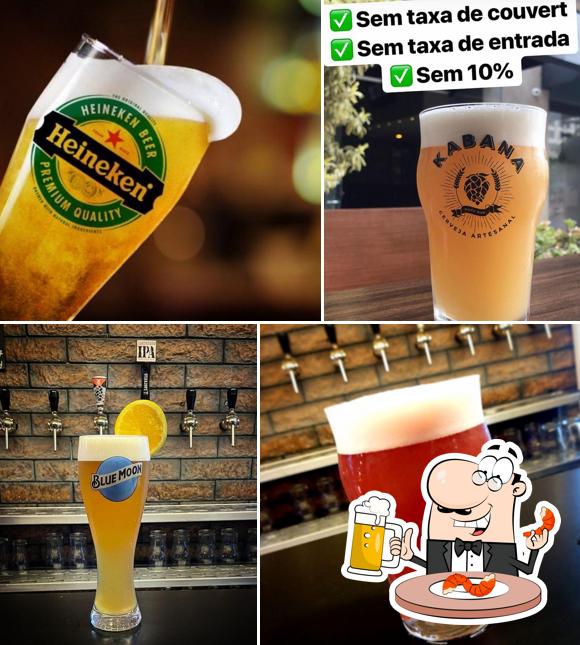 Você pode tomar um copo de cerveja leve ou escura