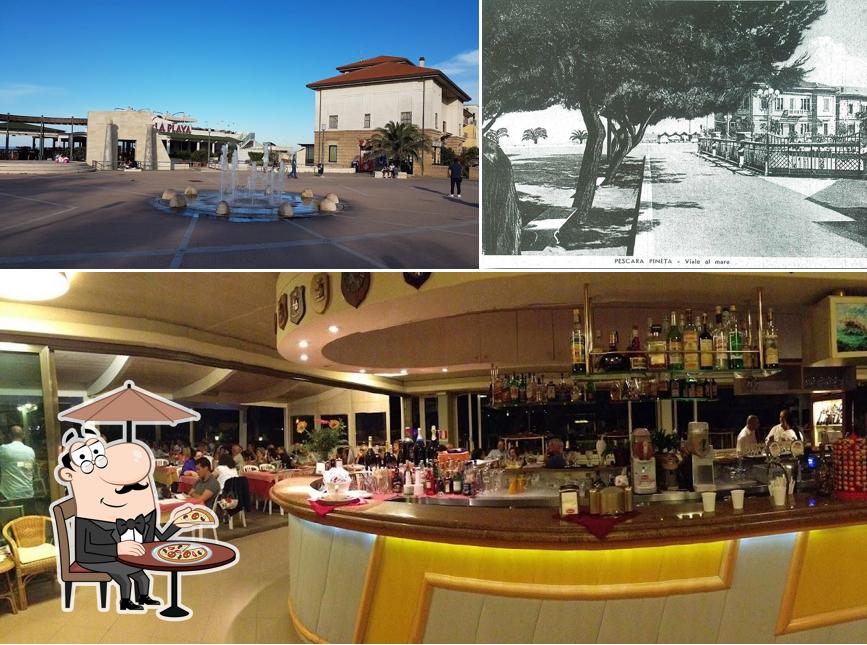 La esterno e interni del ristorante