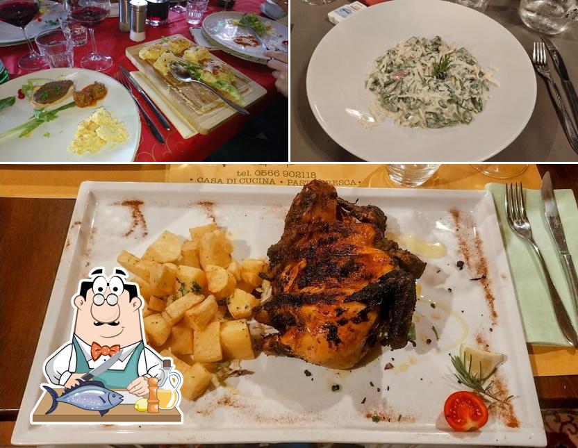 Salmone grigliato al Casa di cucina Villa la Boccia