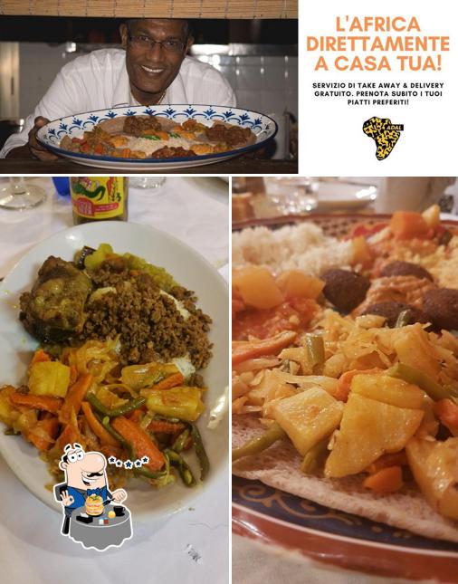 Cibo al Ristorante Africano Adal