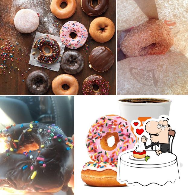 Dunkin' offers a variety of sweet dishes