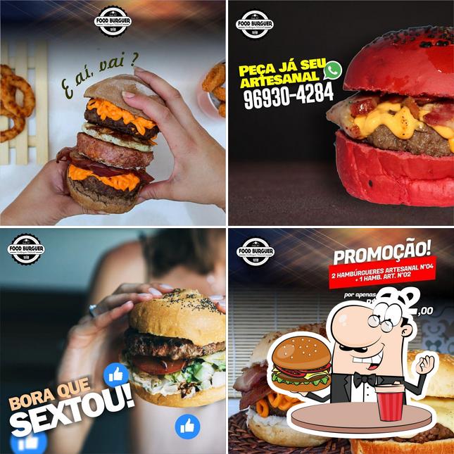 Delicie-se com um hambúrguer no Food Burguer