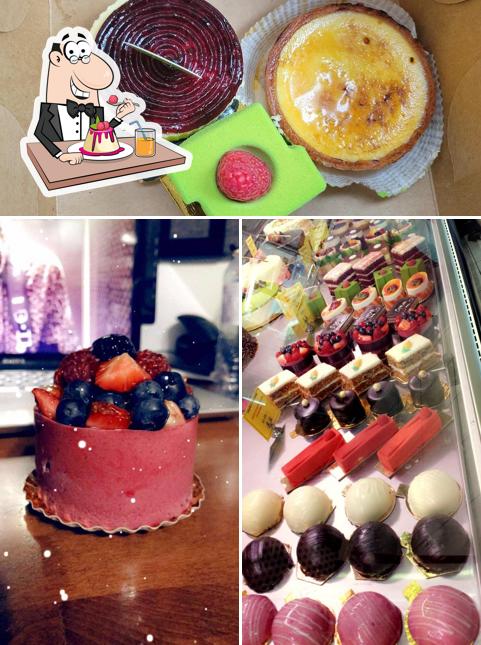 French Corner Patisserie offers a selection of sweet dishes