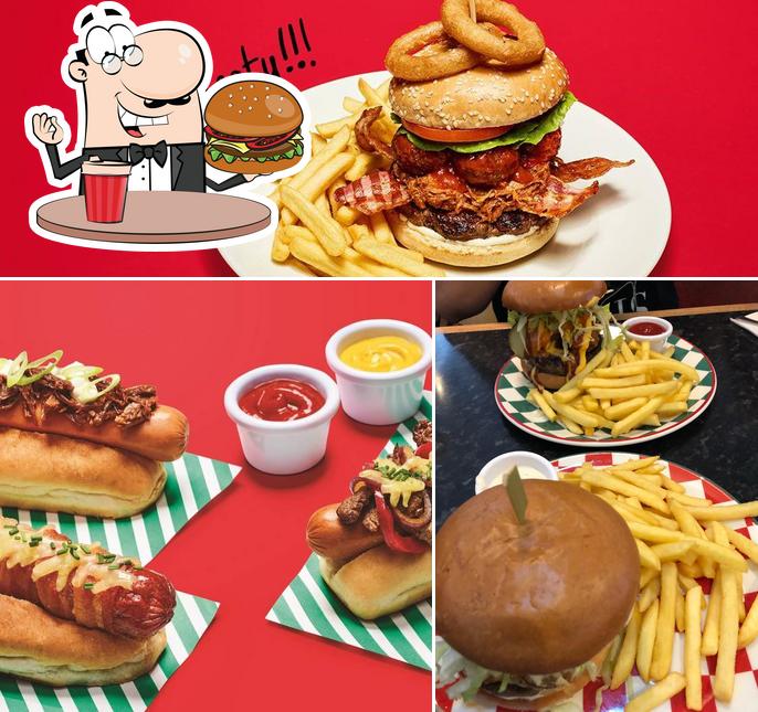 Try out a burger at Frankie & Benny's