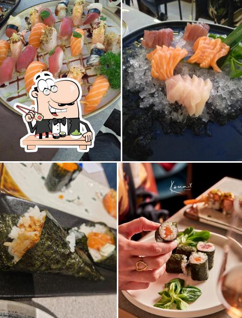 В "Koun sushi" попробуйте суши и роллы