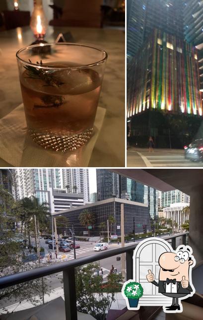 Among various things one can find exterior and food at The Lounge at SLS Brickell