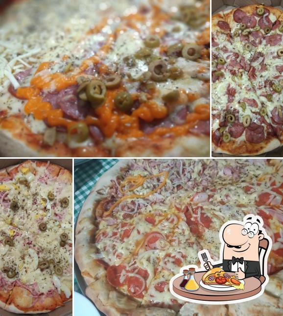 Peça diversos estilos de pizza