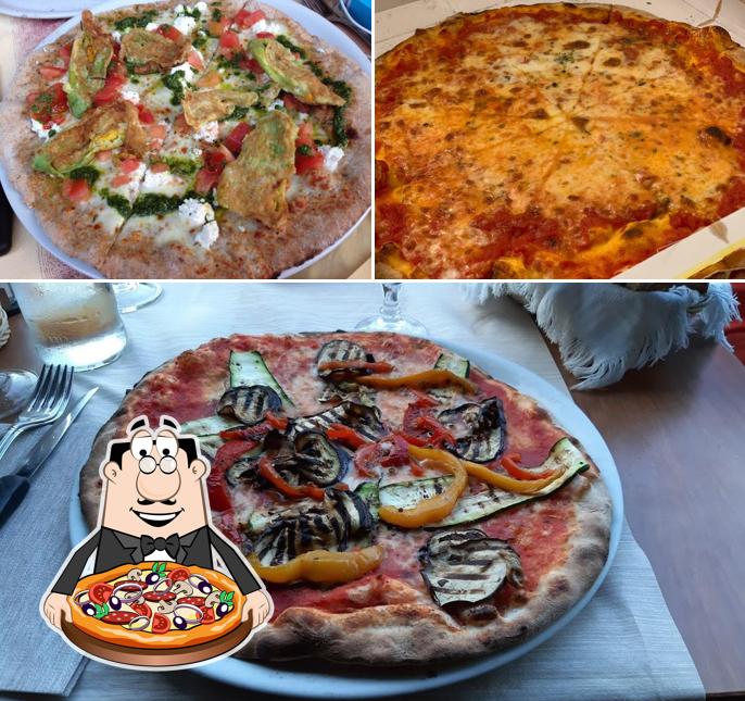A Ristorante Pizzeria La Rosa dei Venti, puoi ordinare una bella pizza