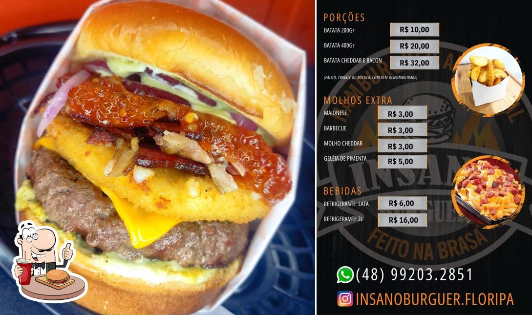 Hambúrguer em Insano Burguer