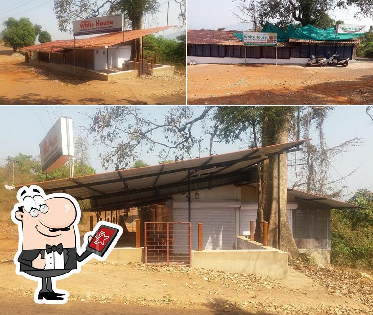 The exterior of White House nature Inn family restaurant n bar poriem