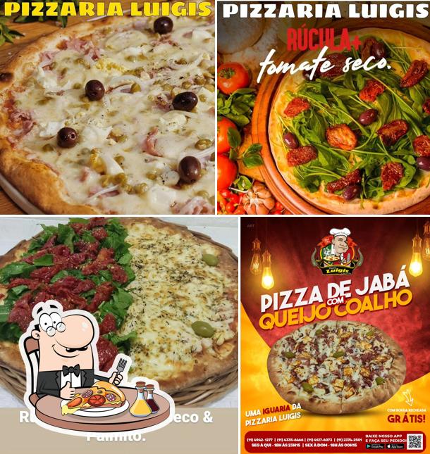 Experimente pizza no PIZZARIA LUIGIS Pizzas Premium