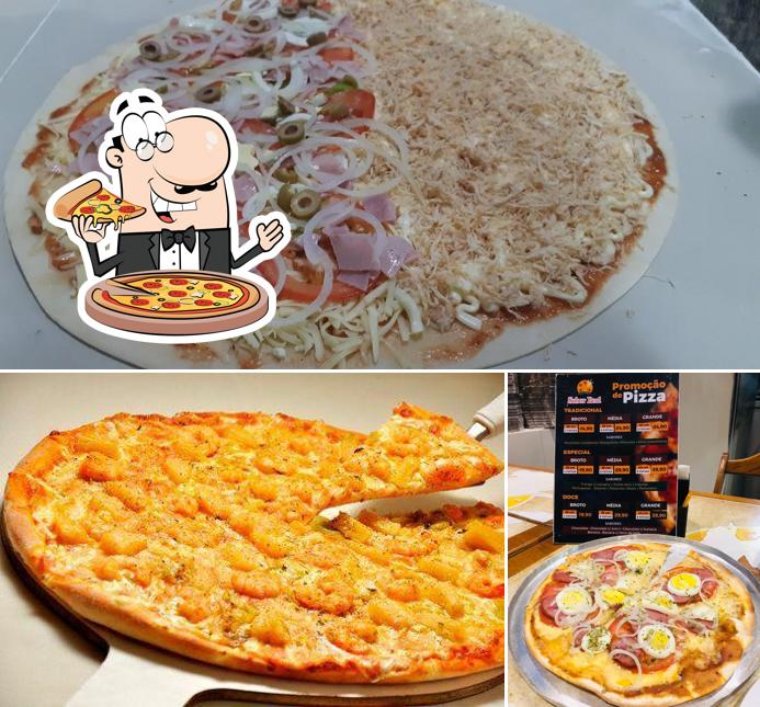 Consiga pizza no Pizzaria Sabor Real