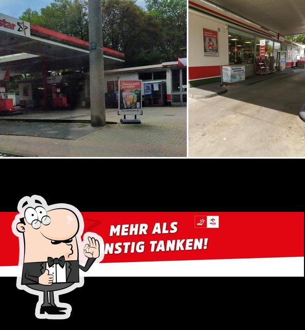 See the pic of star Tankstelle