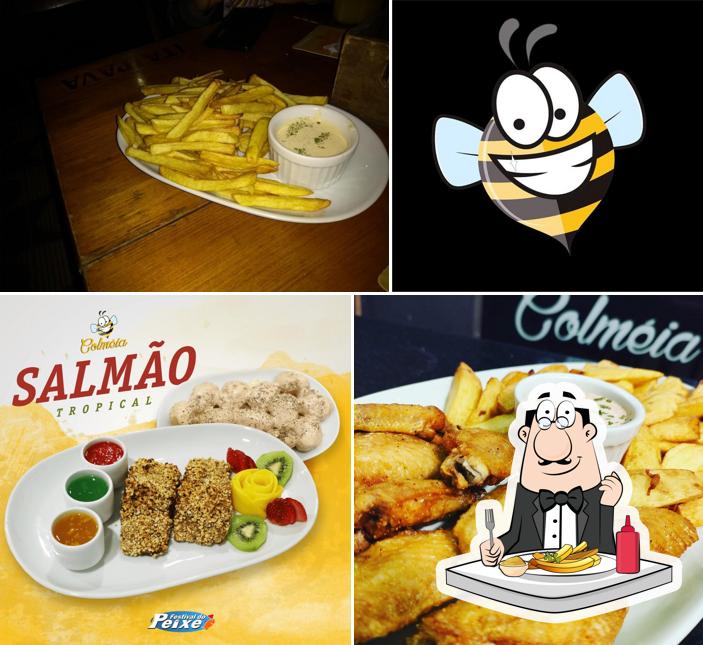 Prove batatas fritas no Colméia