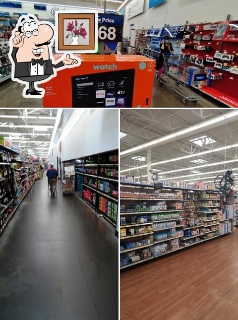 The interior of Walmart Supercenter
