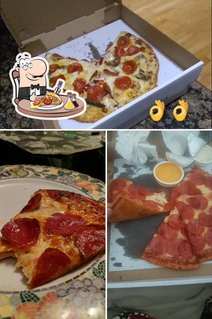 Pick pizza at Andaro's Pizza