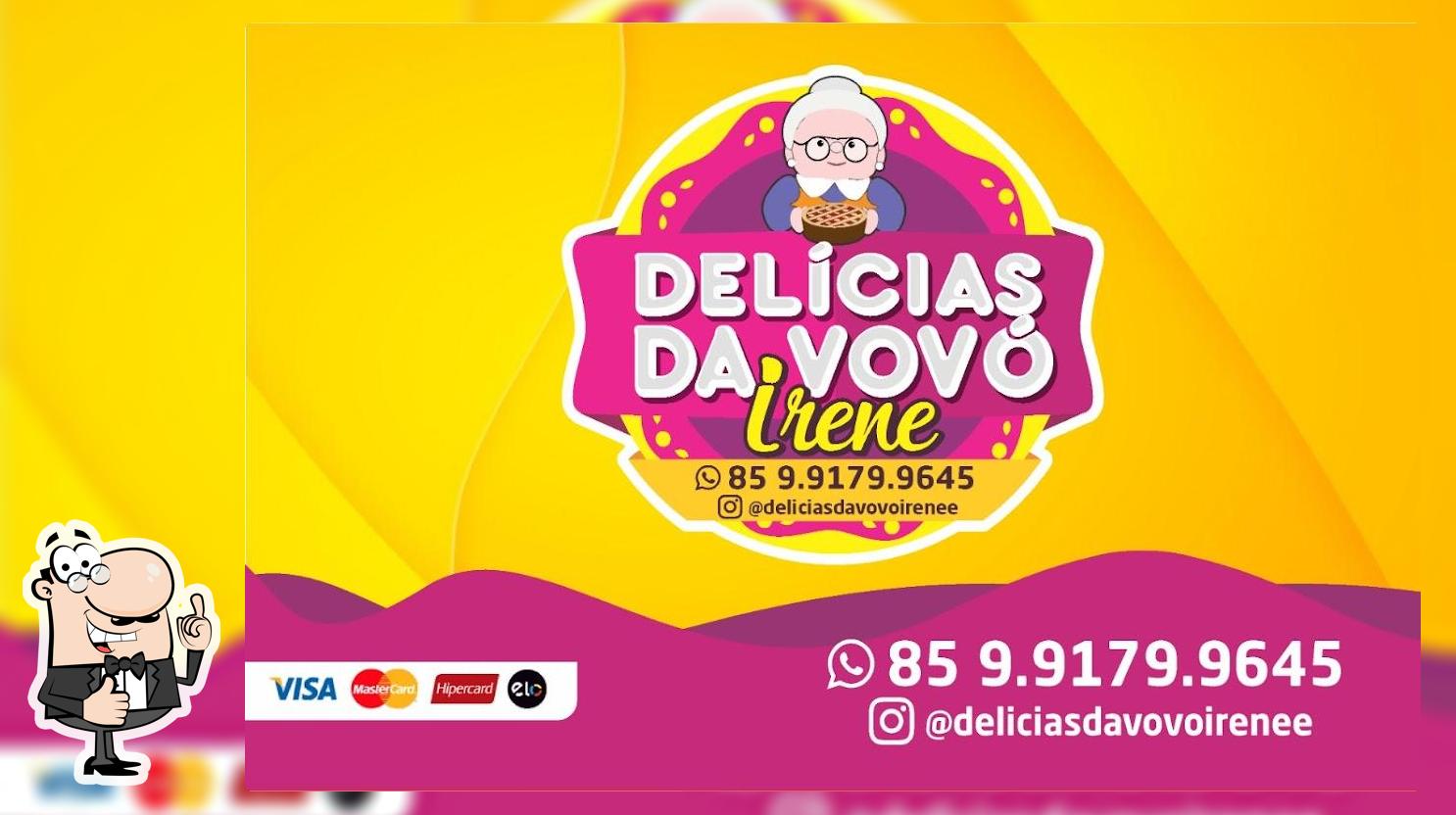 Aqui está a publicidade do Delícias da vovó Irene