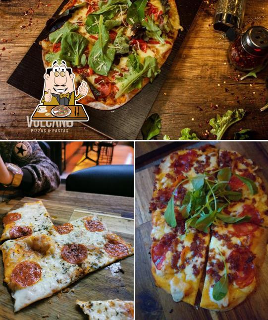 Get pizza at Vulcano Pizzeria