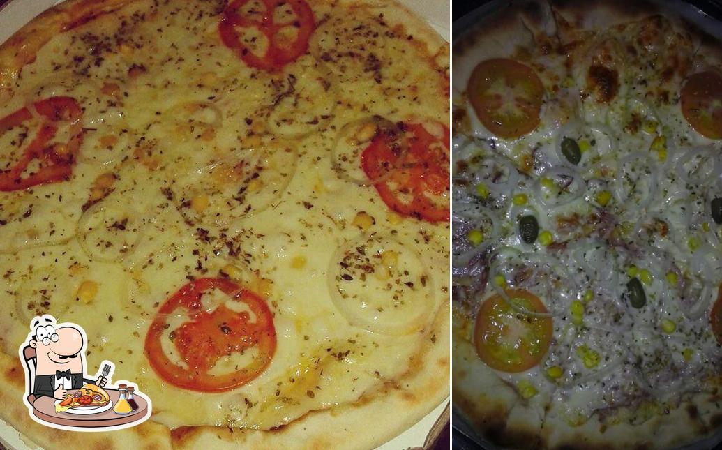 No Pizzaria Novo Sabor, você pode pedir pizza