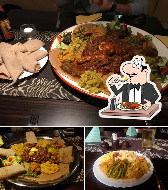 Essen im Restaurant Asmara - Karlsruhe