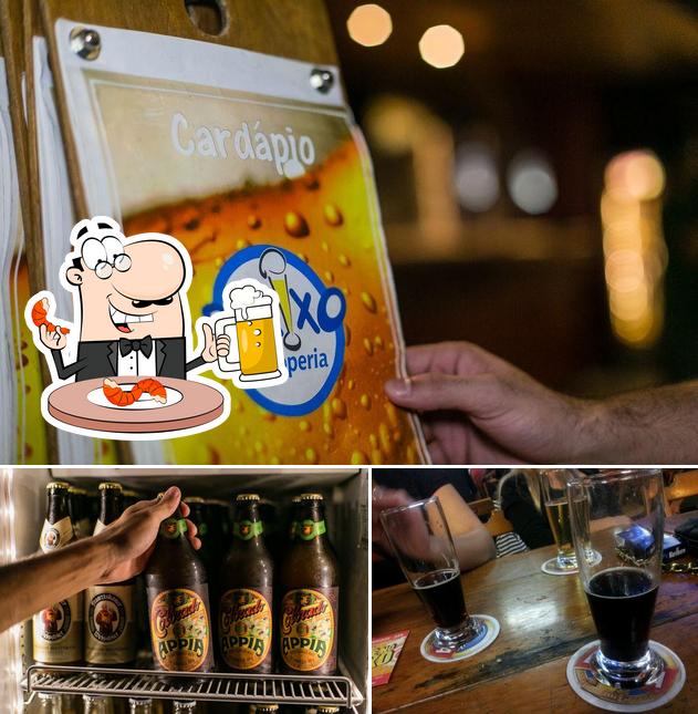 Você pode tomar um copo de cerveja leve ou escura