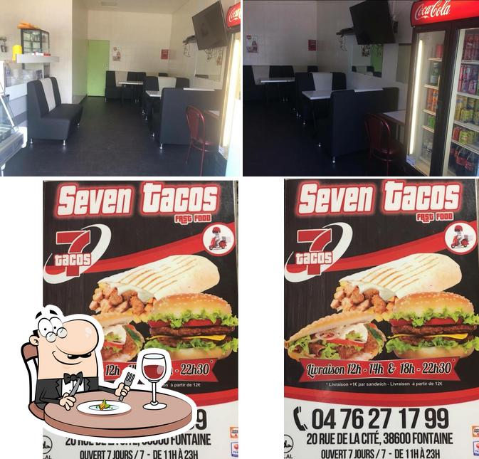 This is the photo depicting food and interior at Seven tacos (Kebab De La Cité)