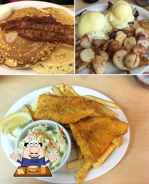 Рыба и картофель фри в "Mitchell's"