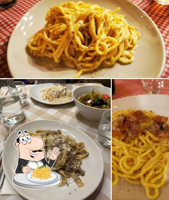 Spaghetti alla carbonara al Ristorante Pinseria Da Massi